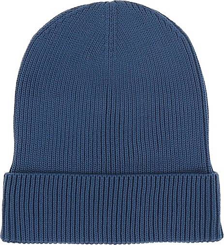 FRAAS Gerippte Strickmütze aus reiner Baumwolle