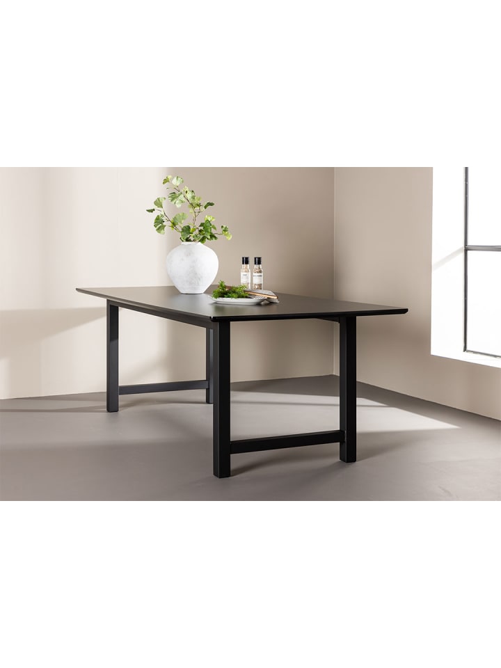 ebuy24 Esstisch Oslo  Schwarz 220 x 100 cm günstig kaufen onesize