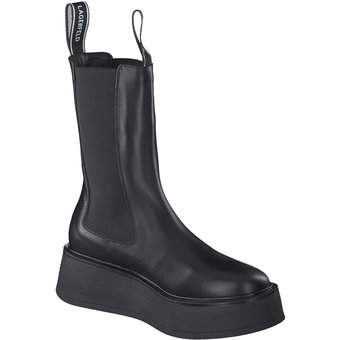 Karl Lagerfeld Zephyr Midi Gore Boot in schwarz