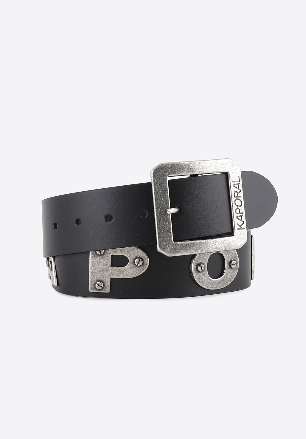 BOLD   Ceinture en cuir noir Homme