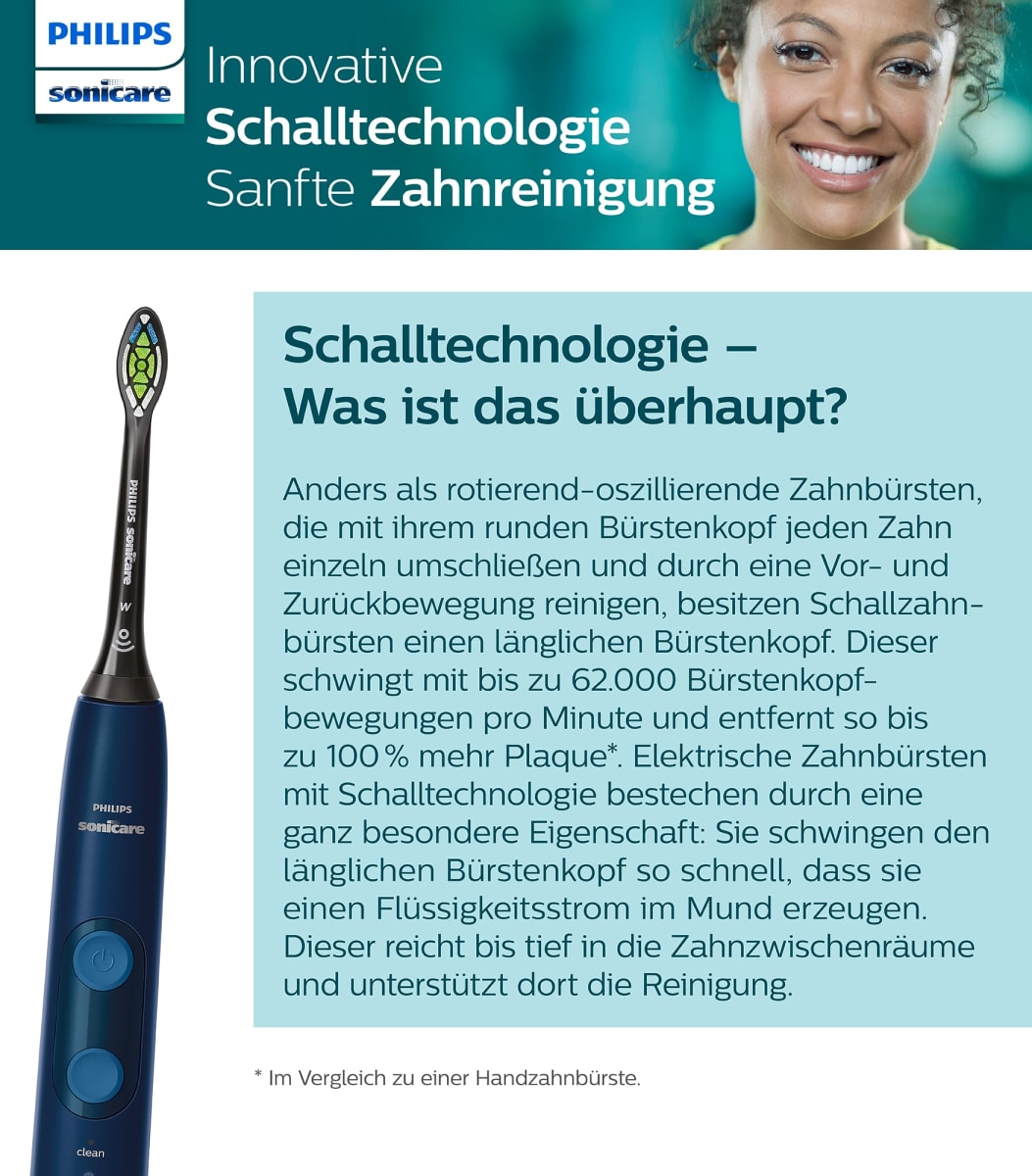 Schallzahnbürste Protective Clean 5100 Blau inkl. Reiseetui, 1 St