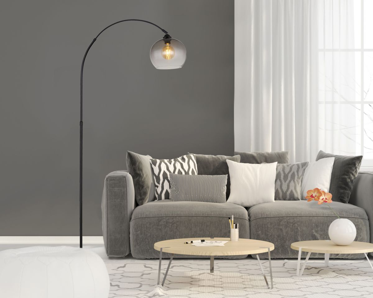 Globo 1-flg Bogenleuchte Newcastle