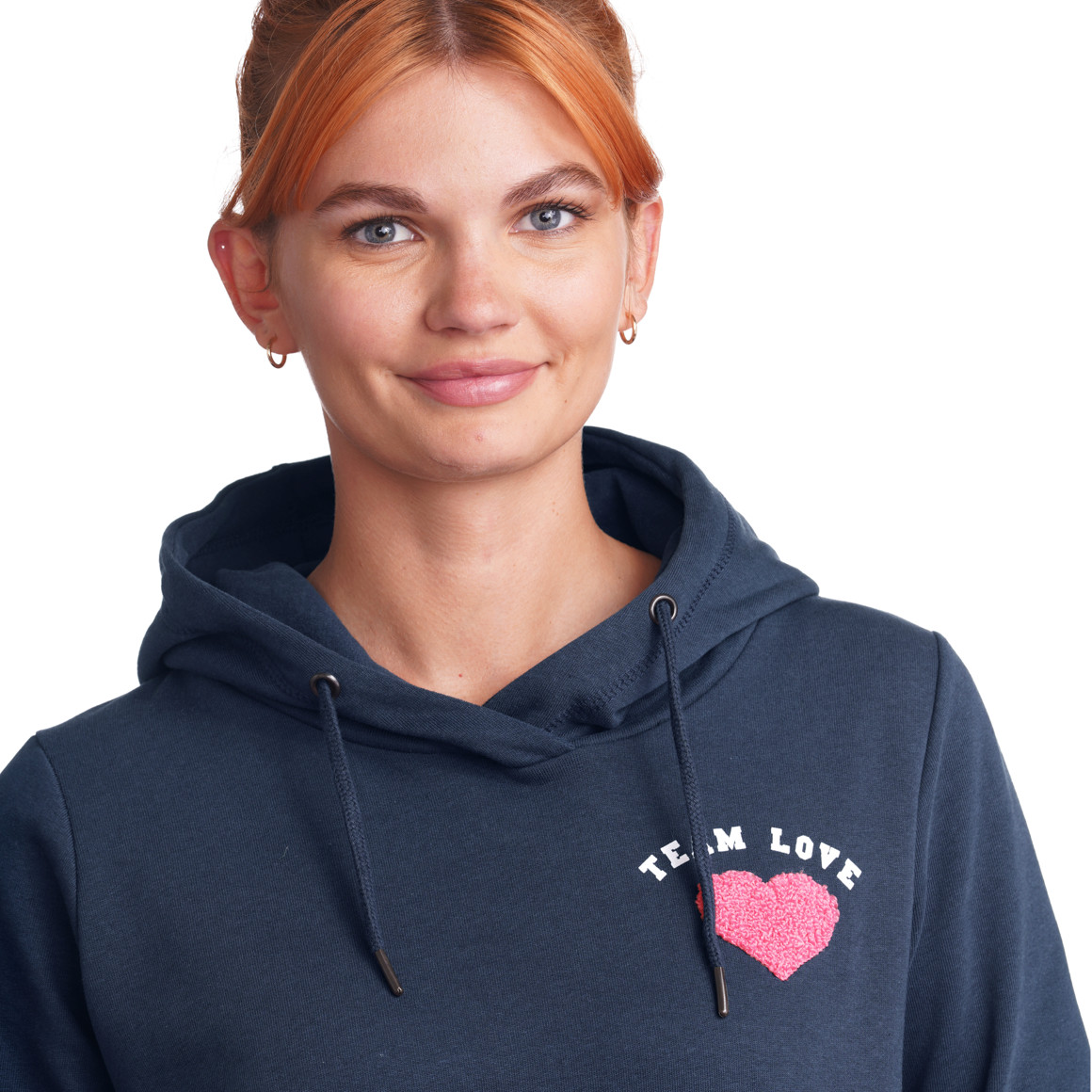 Damen Sweatkleid mit appliziertem Herz