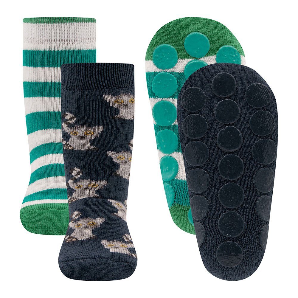 Ewers ABS-Socken Stoppersocken ABS Lemuren (2-Paar)