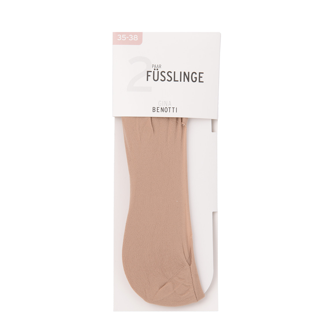 2 Paar Damen Ballerina-Füsslinge ohne Naht