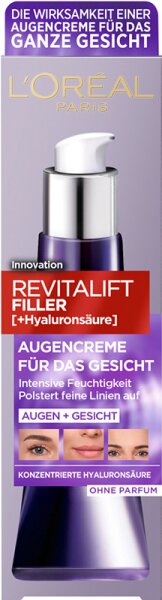 L'Oréal Paris Revitalift Filler [+Hyaluronsäure] Augencreme für das Gesicht Augencreme