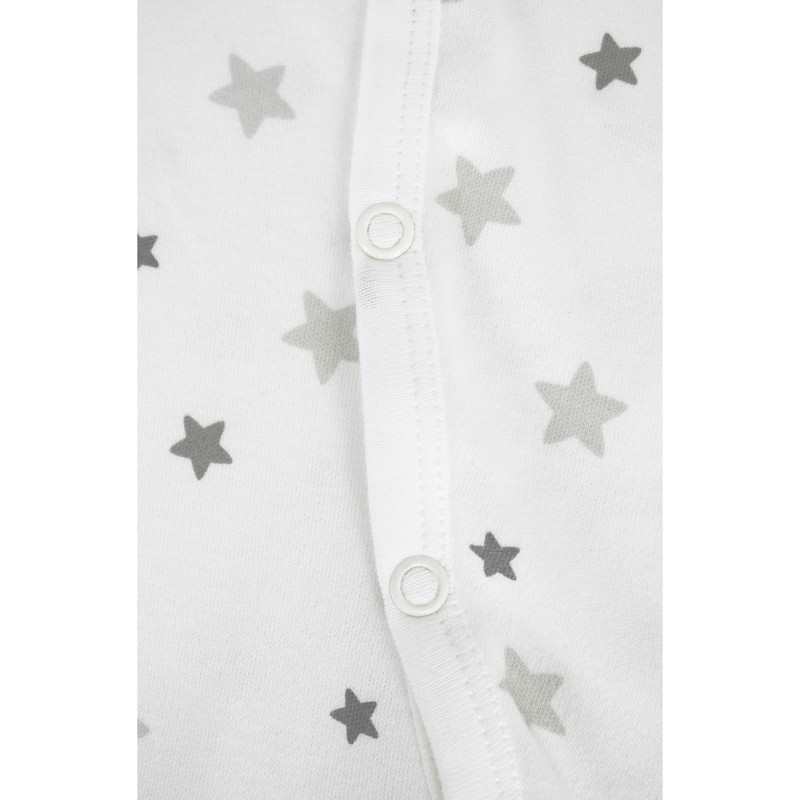 Pyjama bébé été Jersey Coton Bio motifs étoiles grises