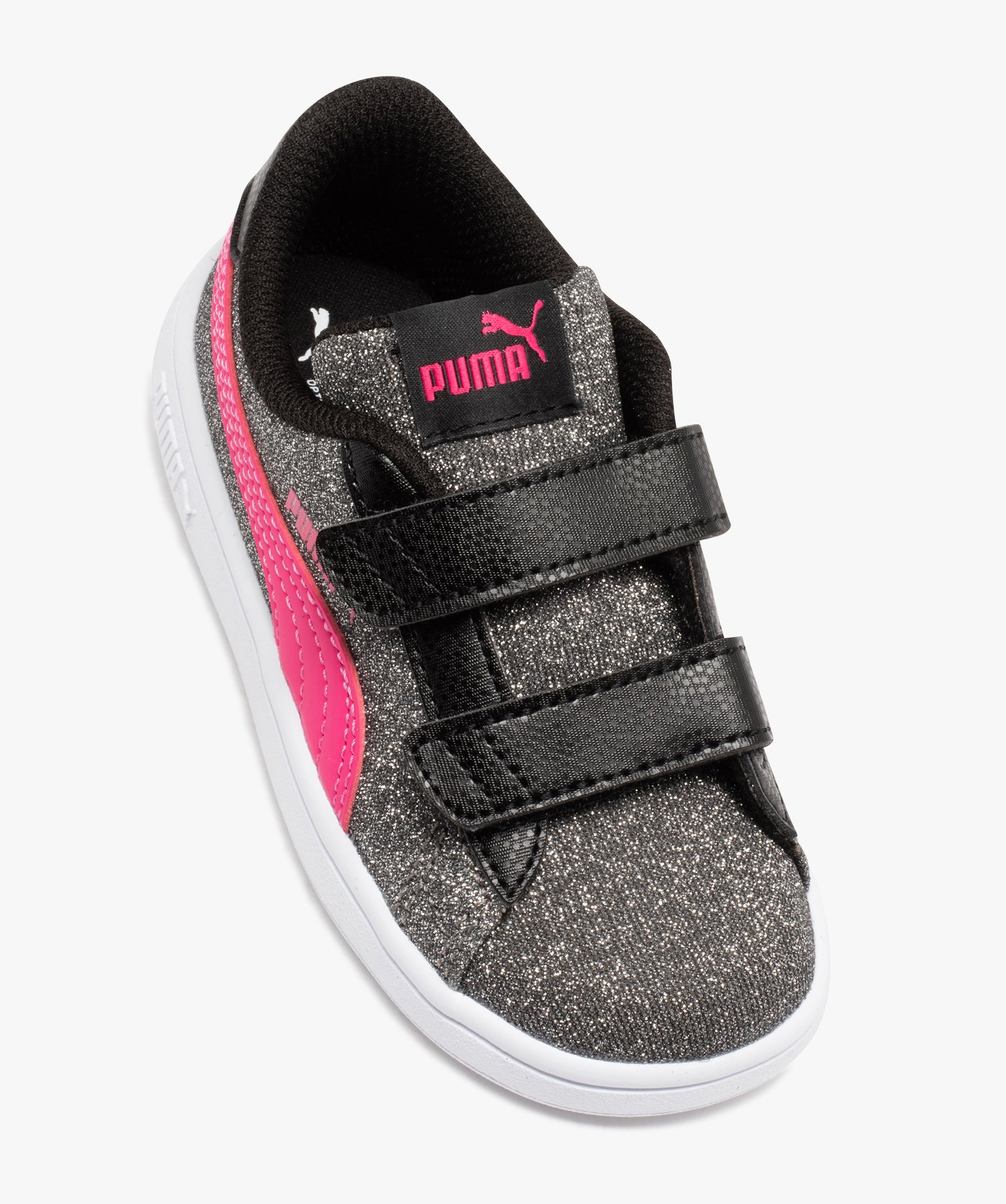 Baskets fille pailletées avec double scratch - Puma noir | GEMO