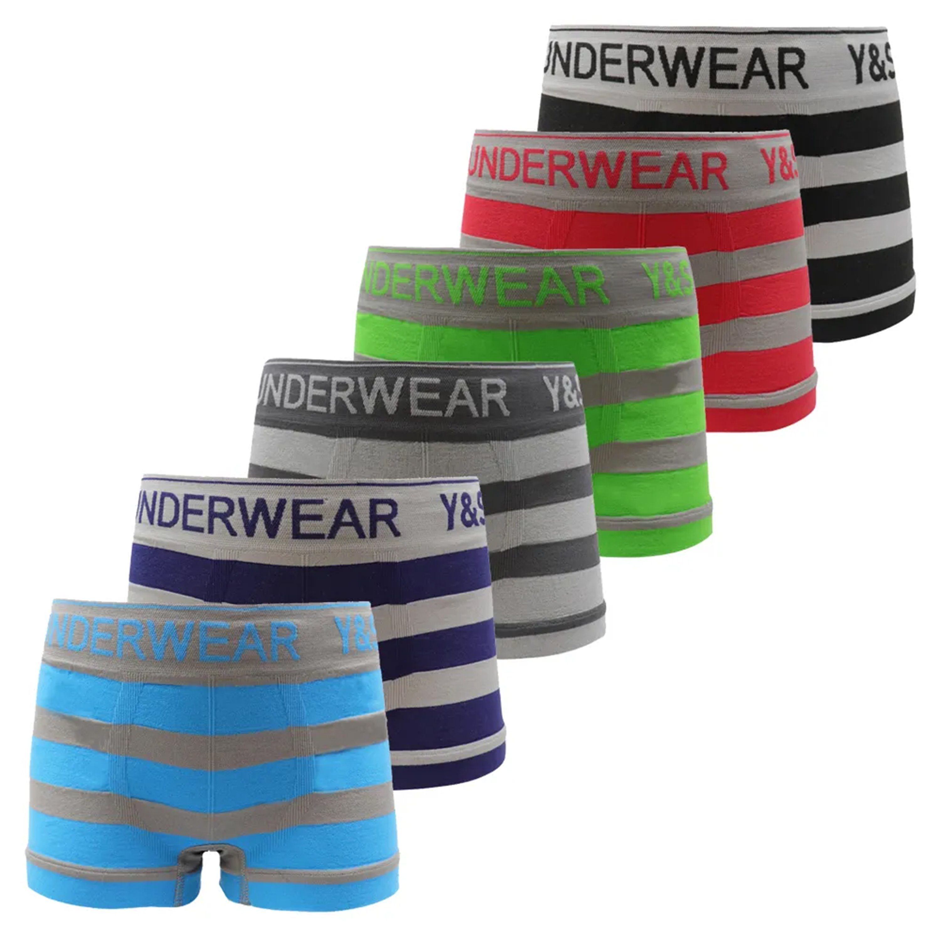 TEXEMP Boxershorts 6er-12er Pack Kinder Unterhosen Jungen Mädchen Unterwäsche Boxershorts (6-St) Etikettenlos - Langlebig - Robust