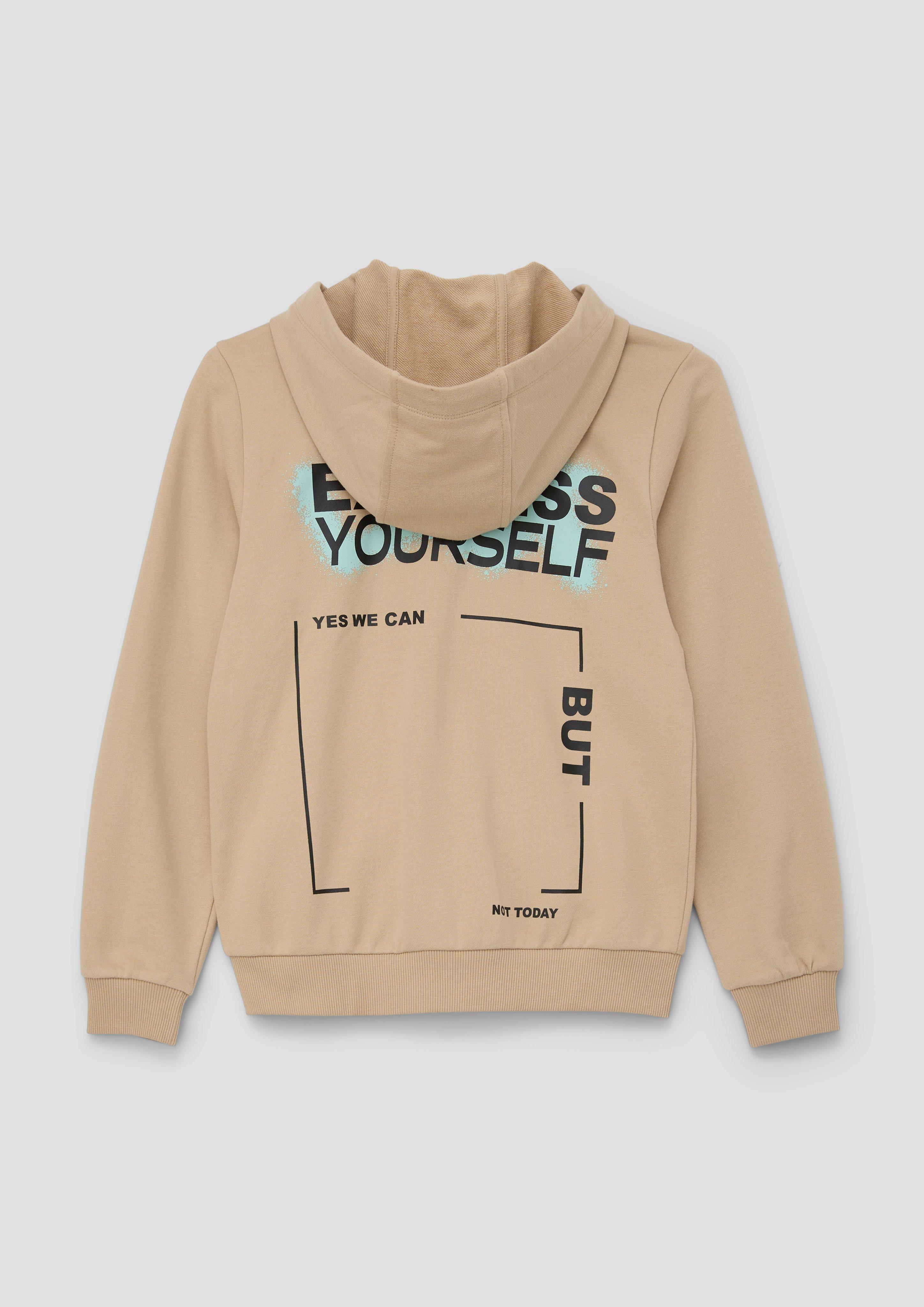 Sweatjacke mit Back-Print  2140103-8195