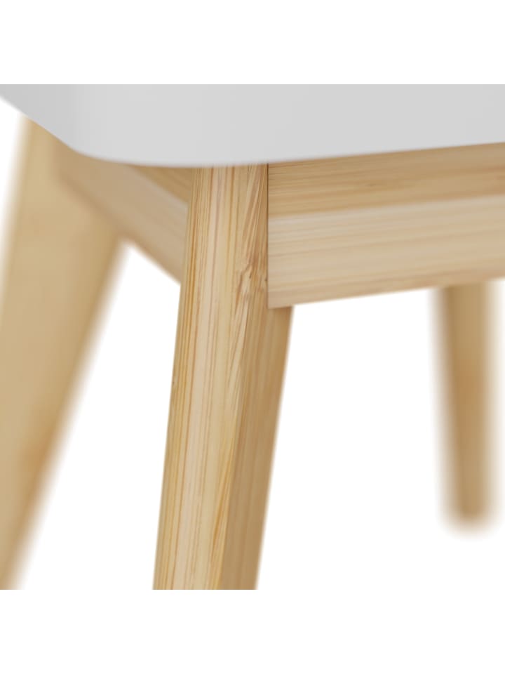 relaxdays 5-tlg. Kindersitzgruppe in Weiß/ Natur günstig kaufen onesize