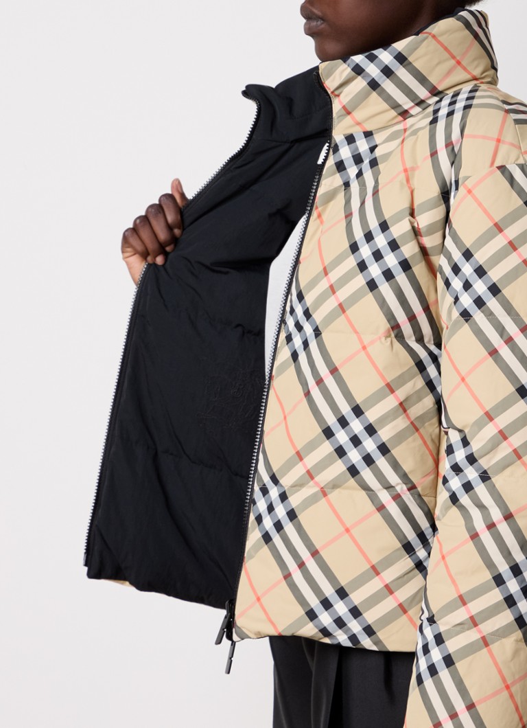 Burberry Vendbar pufferjakke med dunfyll