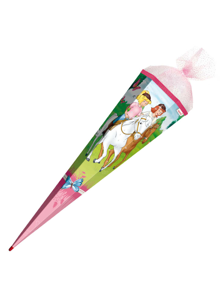 ROTH Set Schultüte groß Bibi & Tina 85 cm mit LED-Schleife in Bunt günstig kaufen onesize