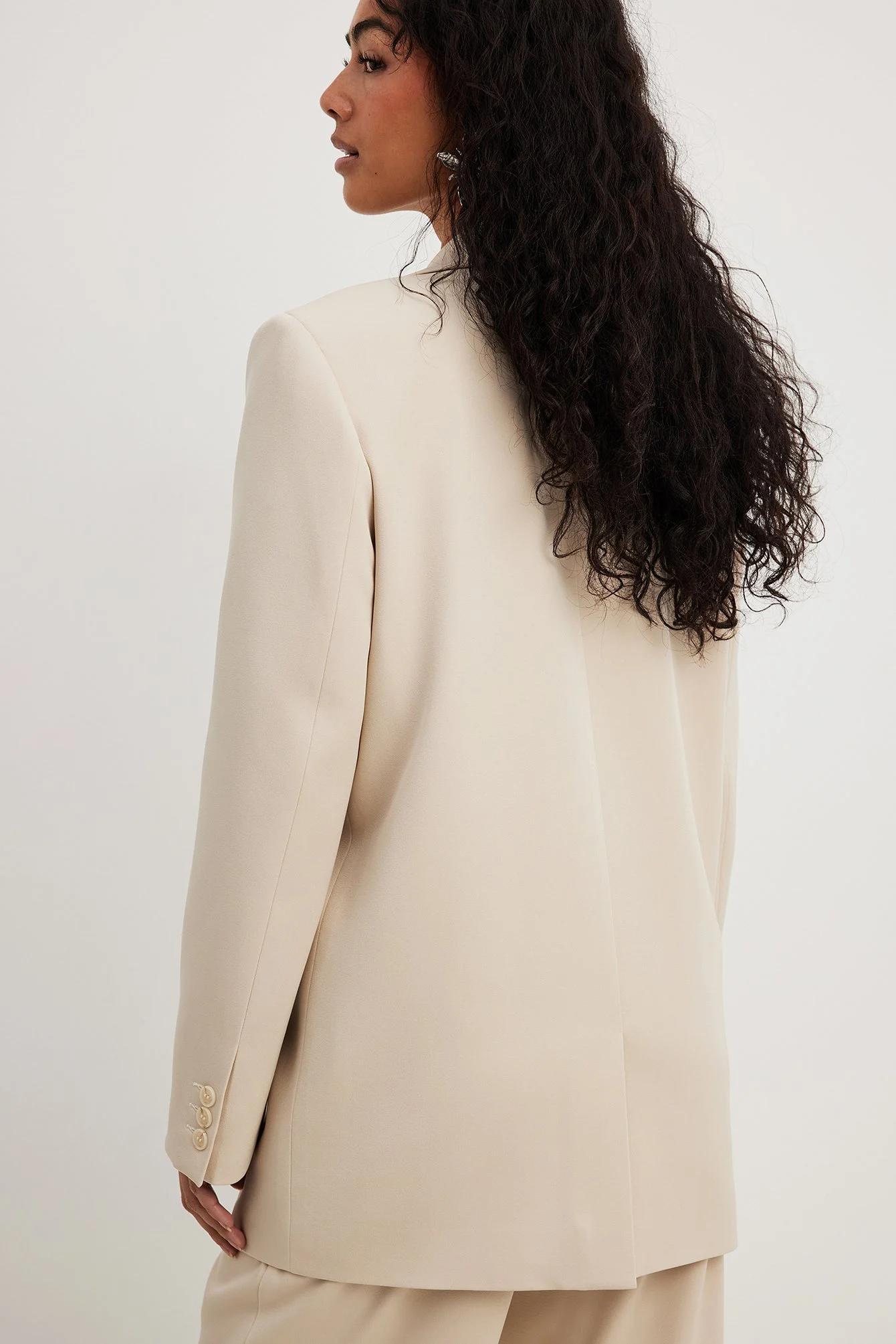 Oversize-Blazer mit Nahtdetail