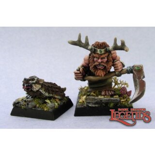 Dwarf Druid and Badger