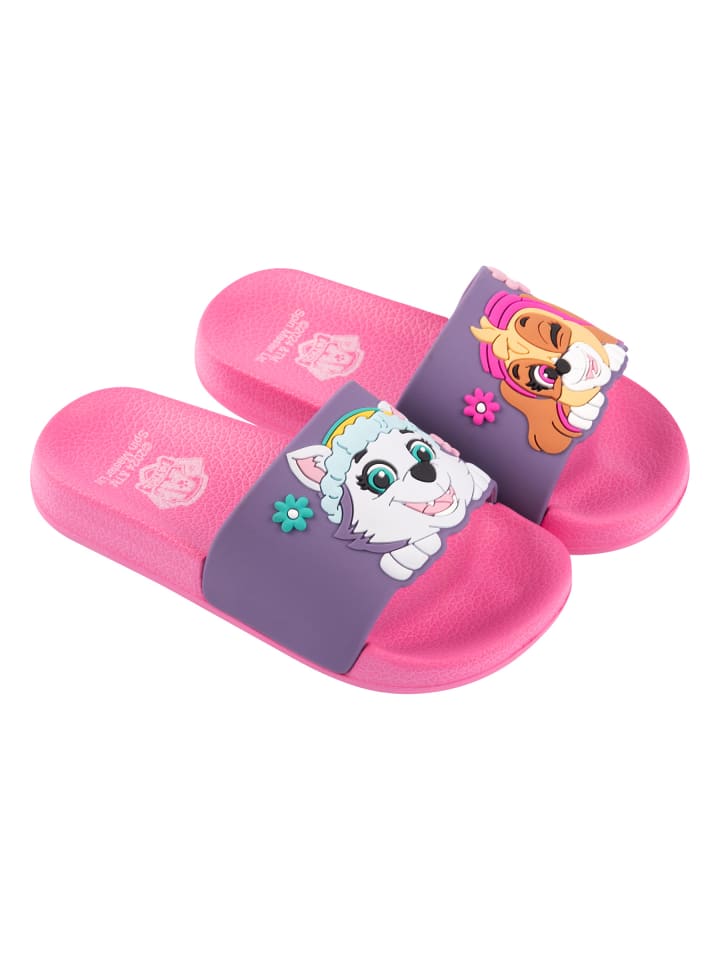 Paw Patrol Paw Patrol Badelatschen Skye und Everest Badeschlappen Badesandalen in pink günstig kaufen