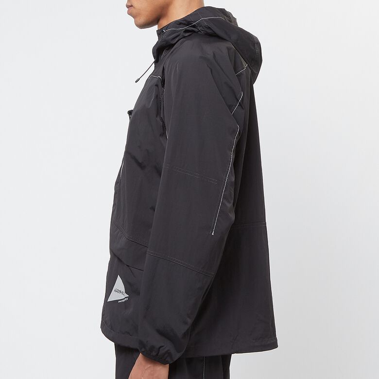Gramicci x And Wander Patchwork Wind Hoodie black