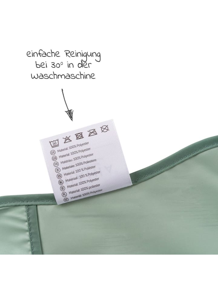 MiaMia Lätzchen 5er Pack mit Klettverschluss - Grün in gruen günstig kaufen onesize
