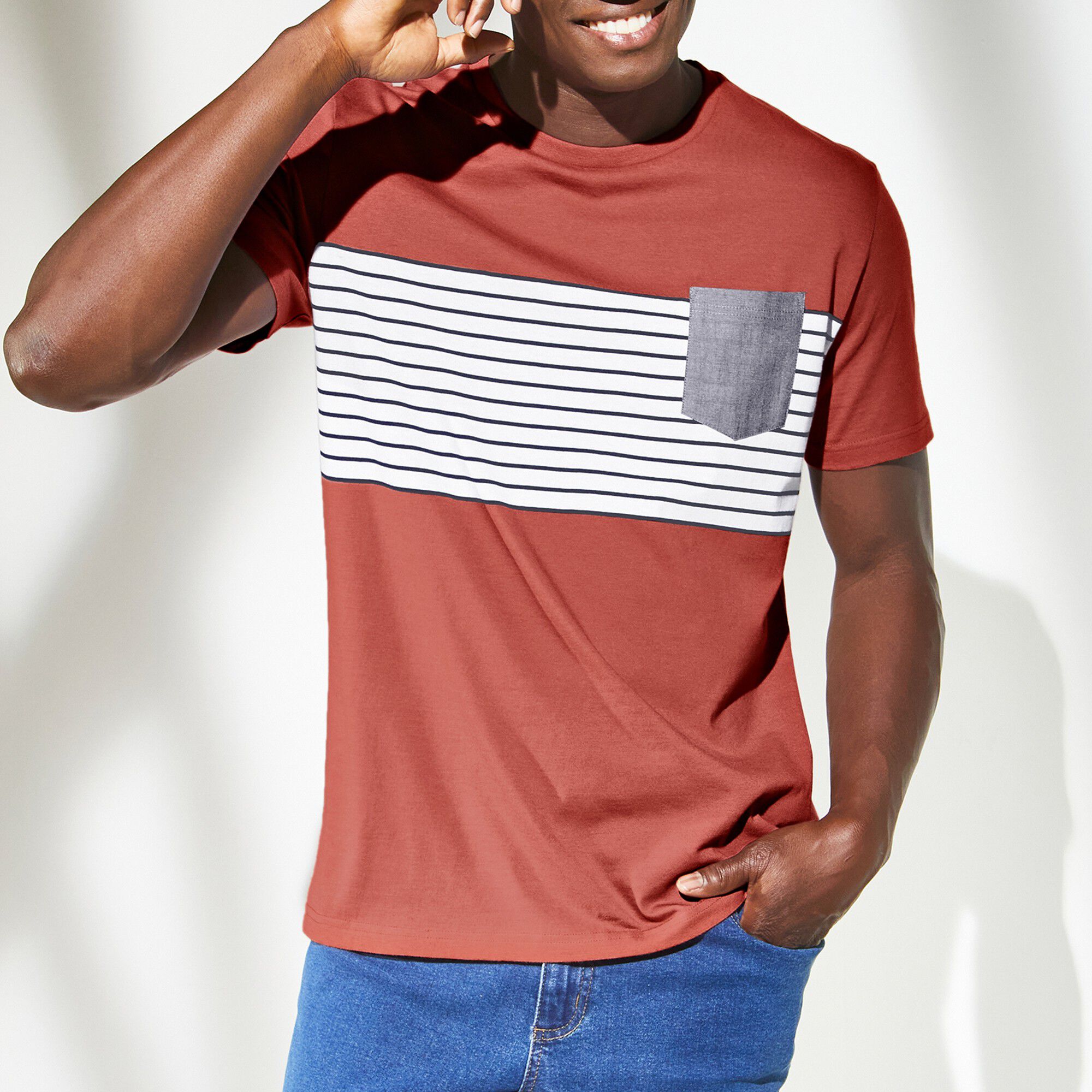 Tee-shirt rayé manches courtes