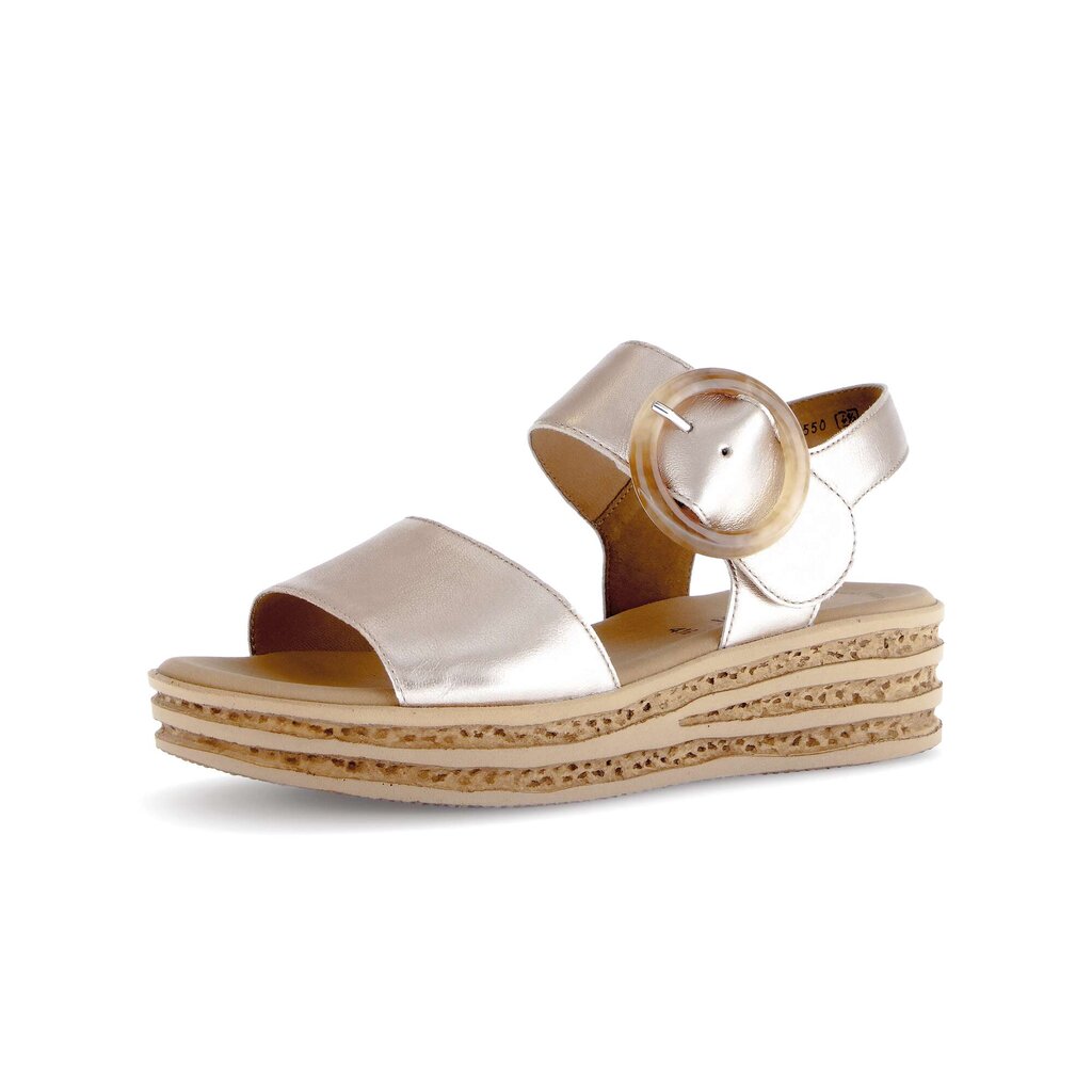 Gabor fashion Riemchensandale gold