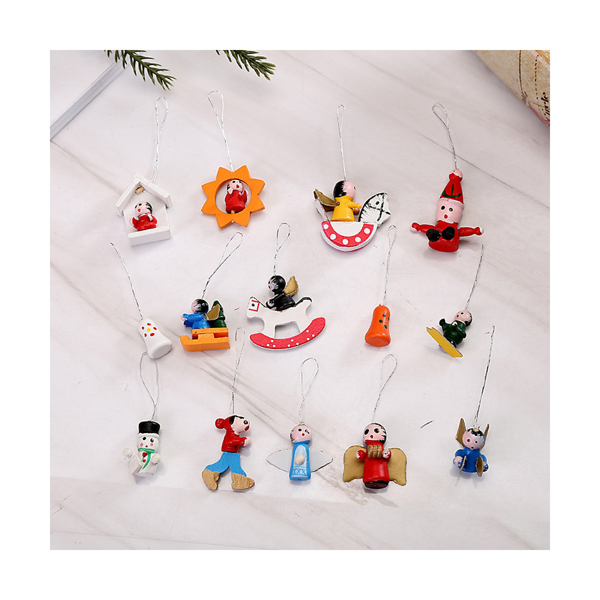 Weihnachtsbaum Deko Holz Figuren Partydeko für Kinder