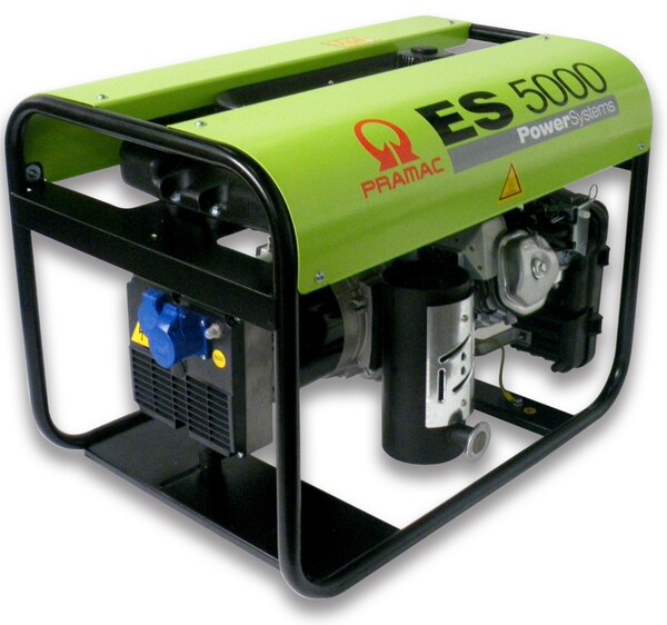 Generador de gasolina profesional Pramac PE532TH1000 ES5000 con motor Honda, 3800/6300 vatios, 230 V/380 V.