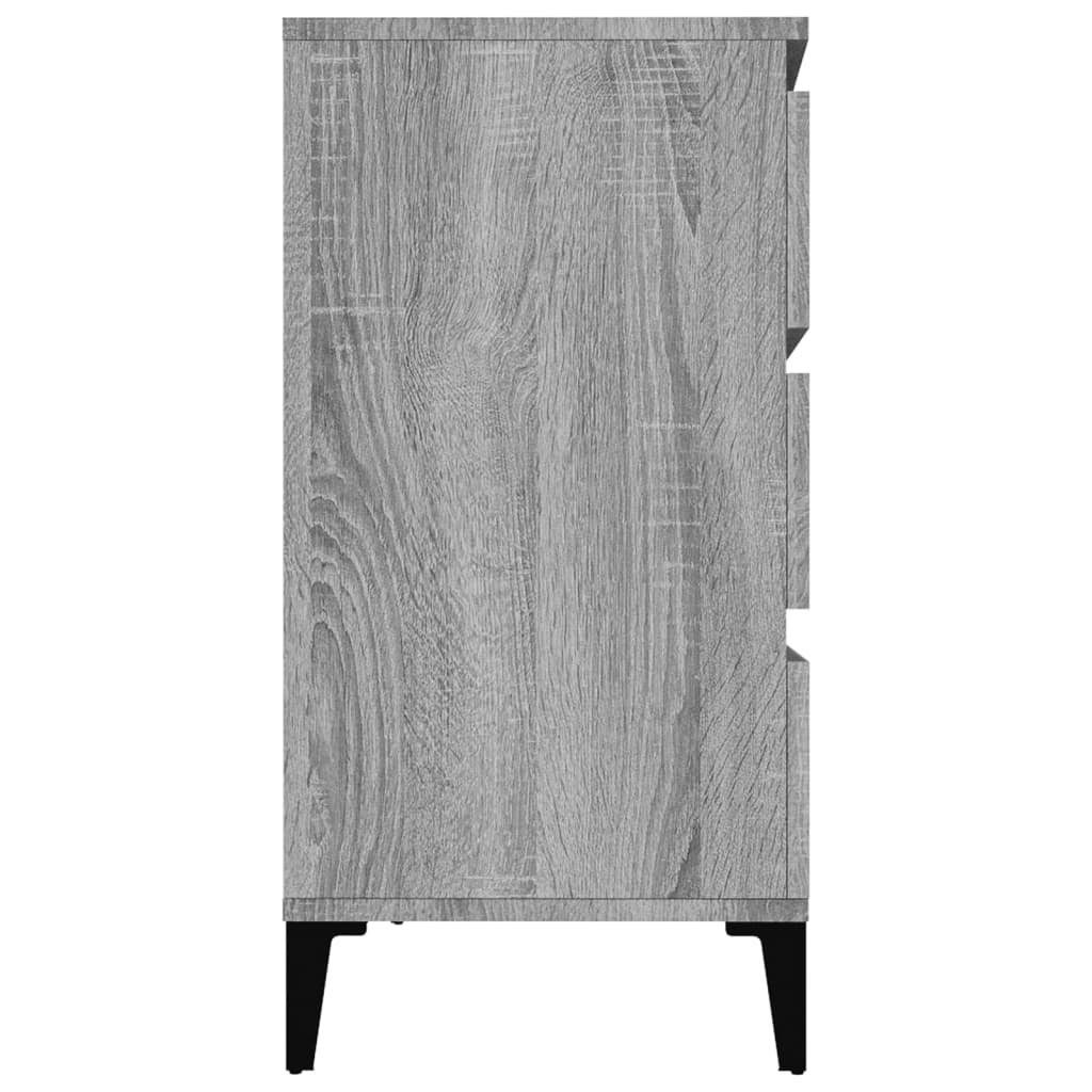 vidaXL Sideboard Sideboard Grau Sonoma 60x35x70 cm Holzwerkstoff (1 St)