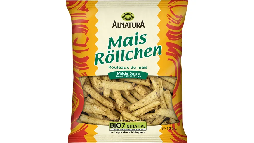 Alnatura Bio Mais Röllchen milde Salsa 125 g