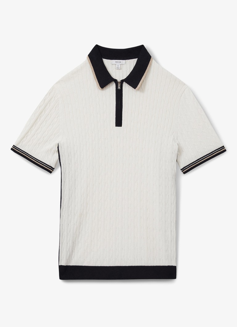 Reiss Pulse polo majica slim fit krojem i zatvaračem do pola