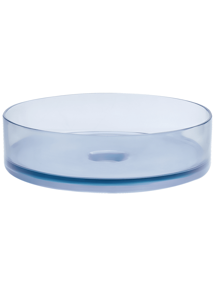 Beliani Waschbecken TOLOSA in Transparent/Blau - (W) 36 x (H) 10 x (L) 36 cm günstig kaufen onesize