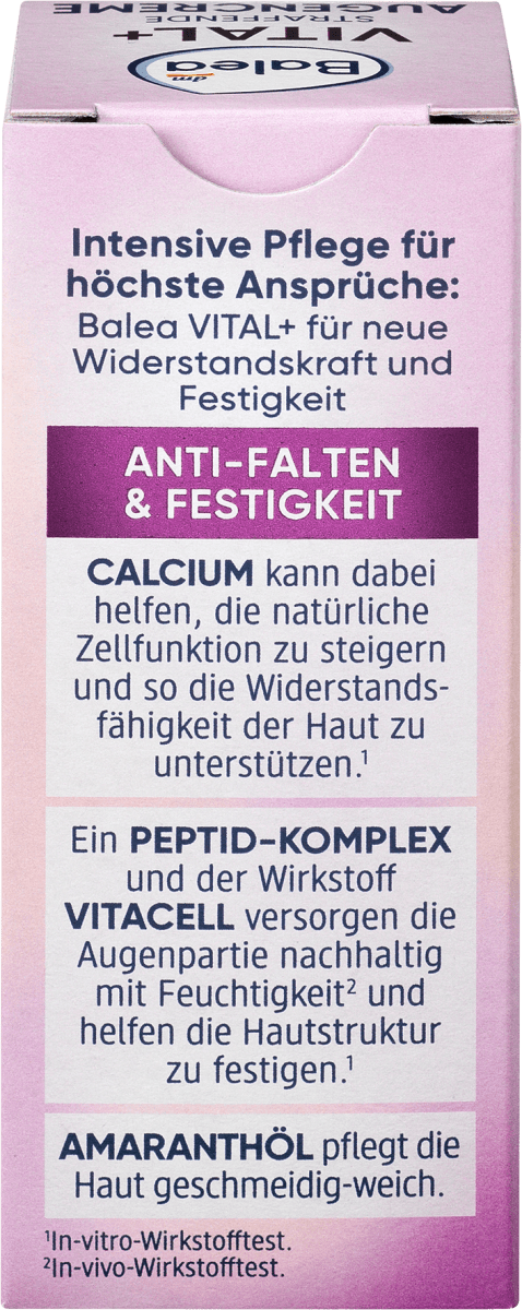 Augencreme Vital+ straffend, 15 ml