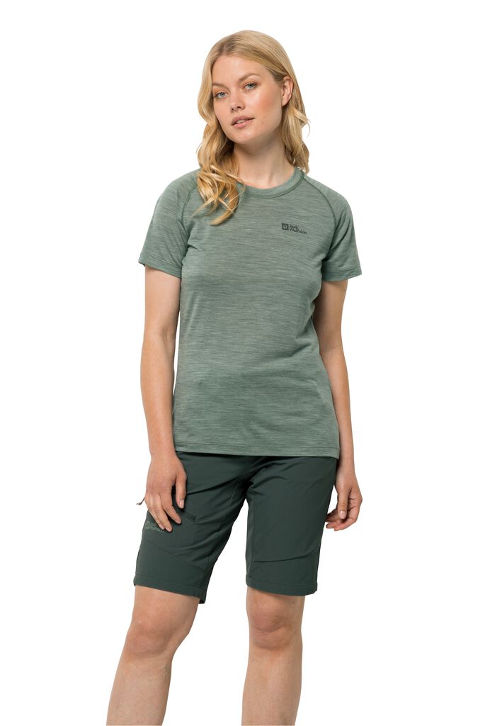 KAMMWEG S/S W Damen T-shirt aus Merinowolle