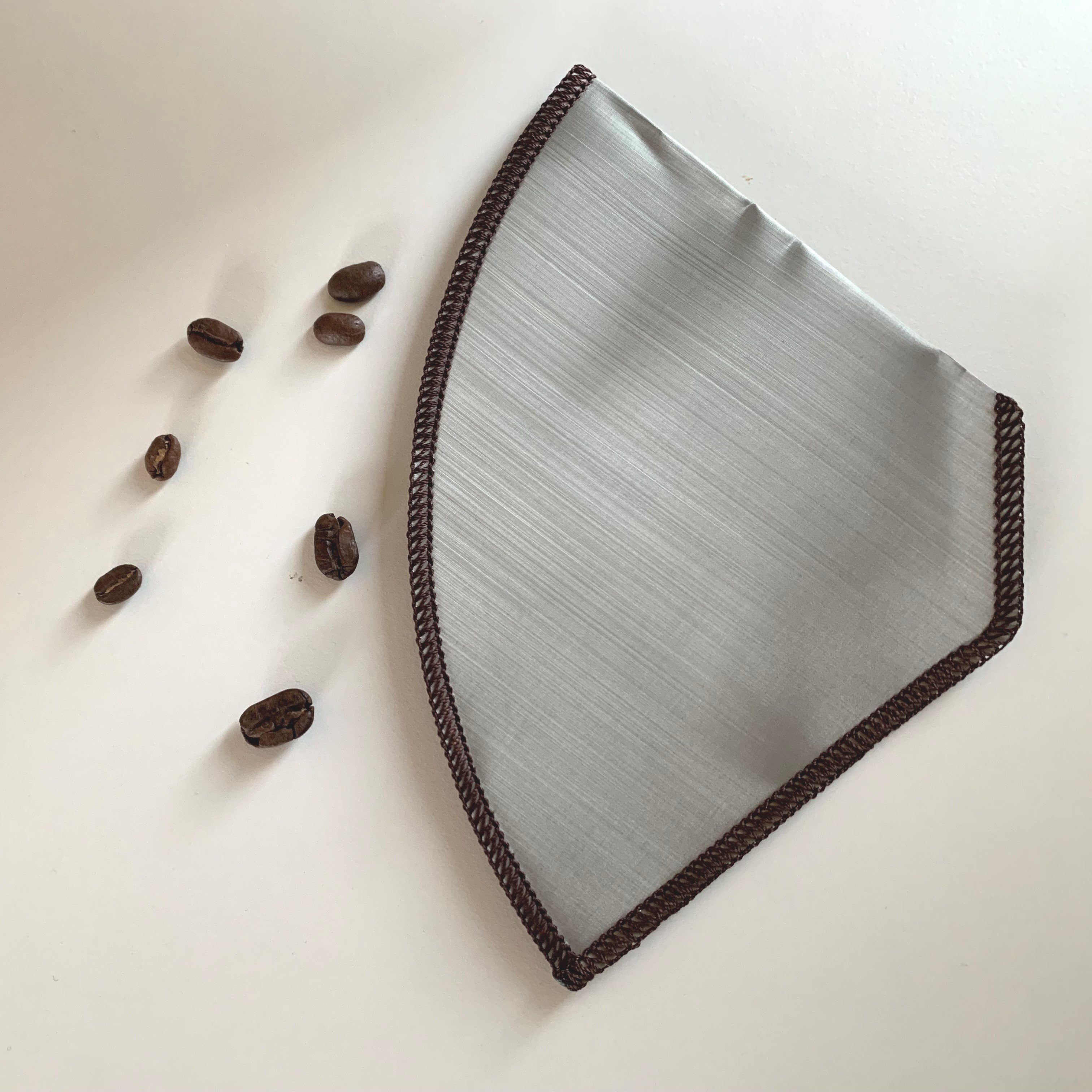 pandoo Kaffeebereiter Wiederverwendbarer Kaffeefilter aus Edelstahl, Edelstahlfilter 1x4