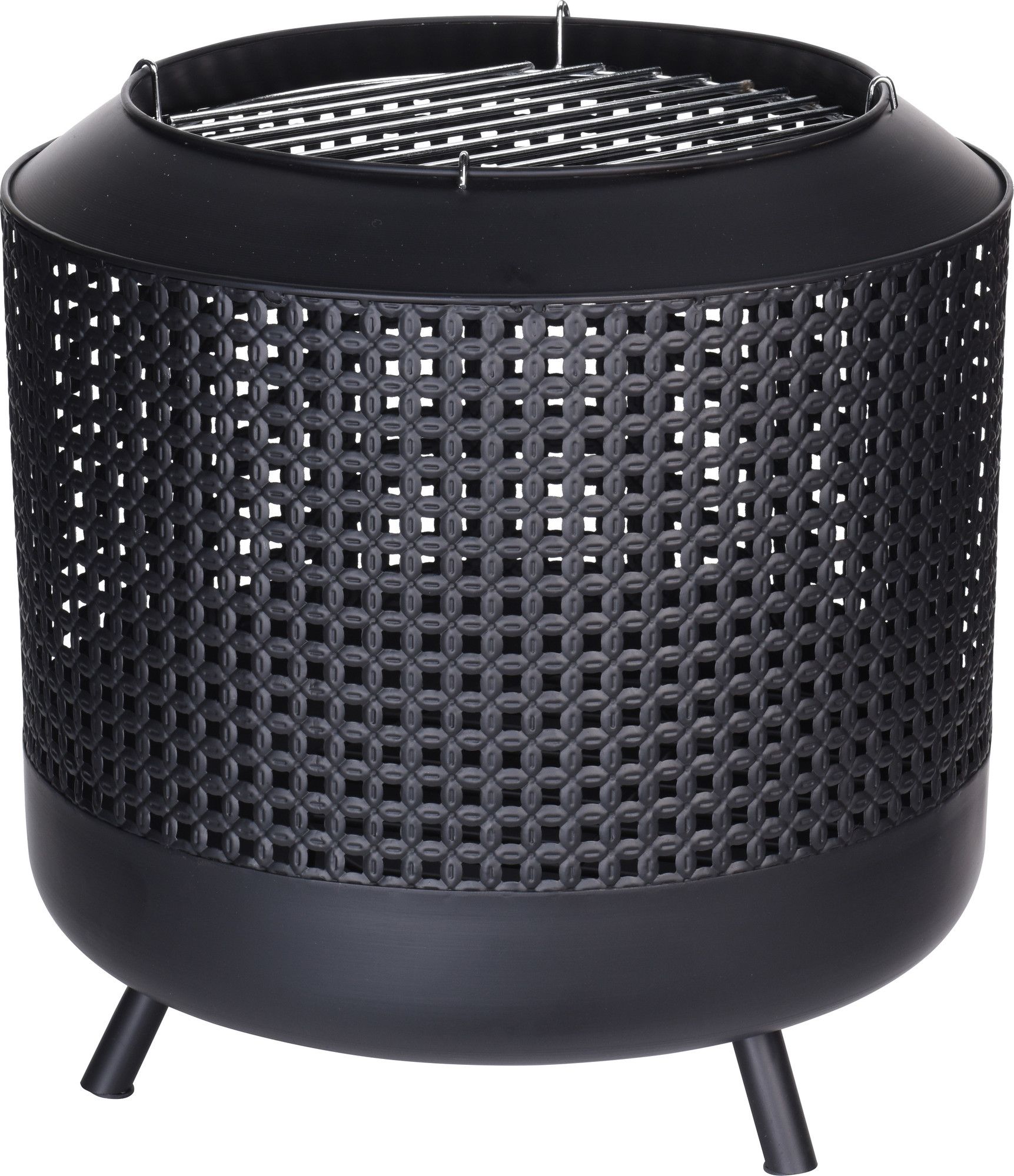Relaxwonen runder Feuerkorb mit Grill