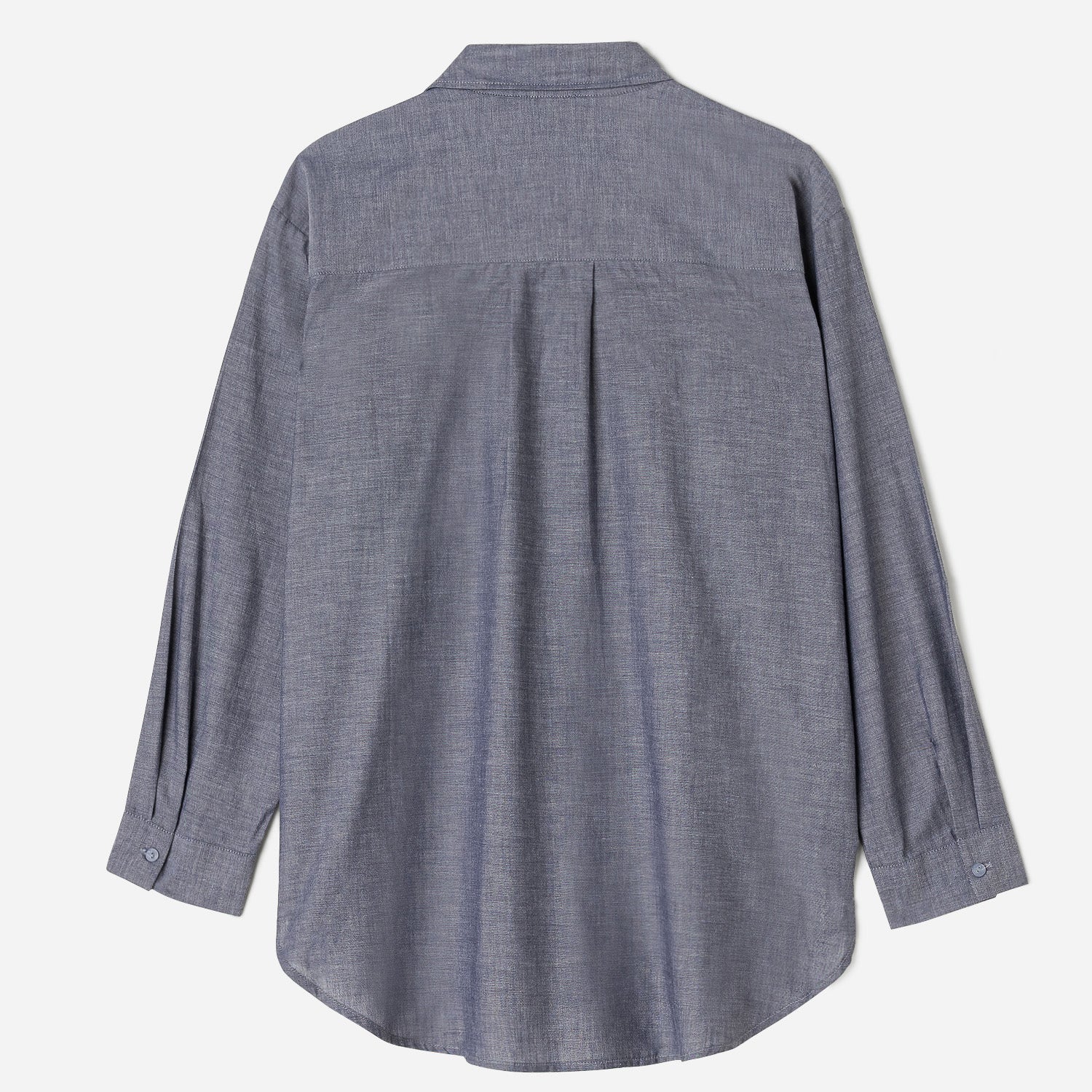 Chemise bleu grisé effet Chambray