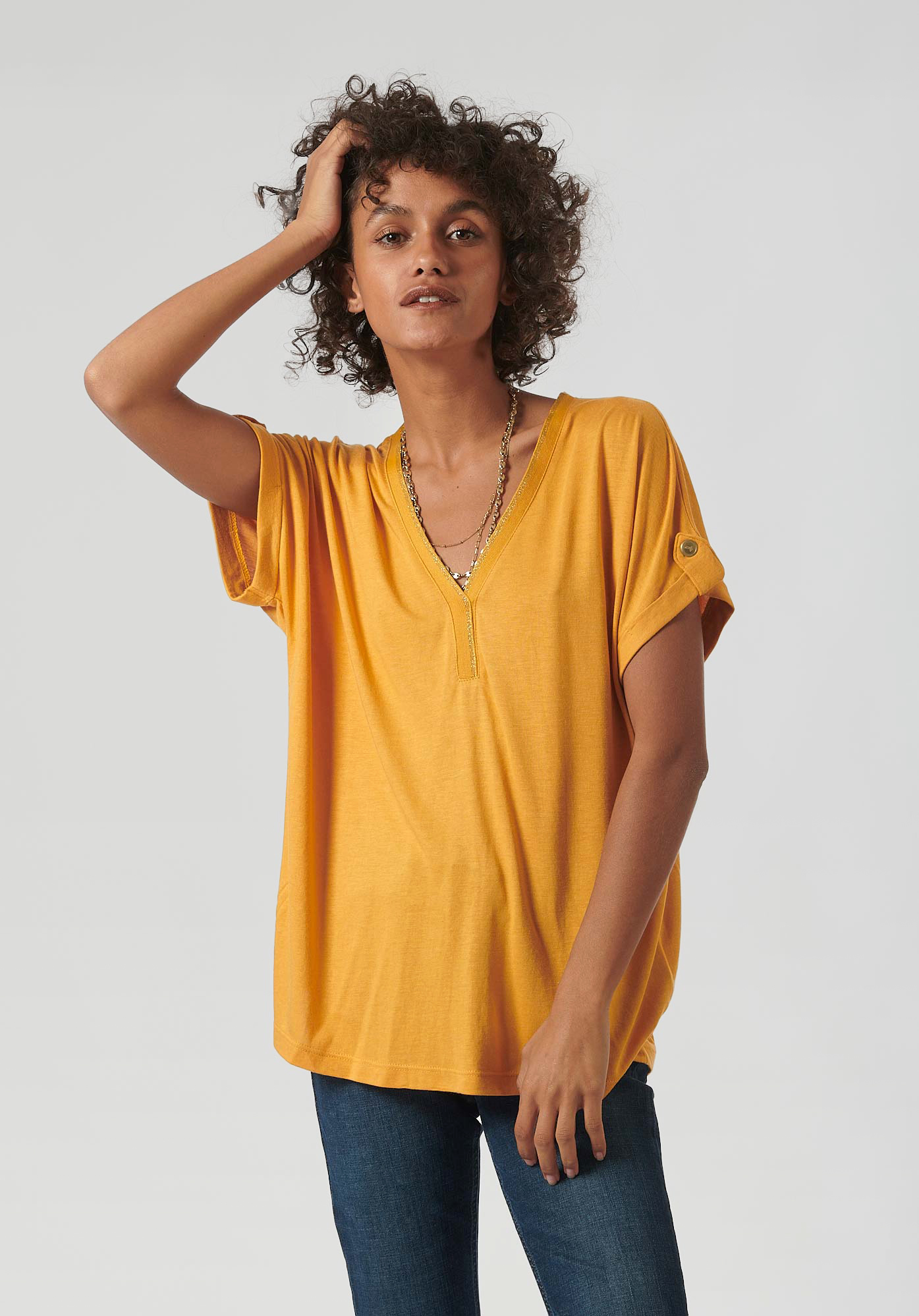 LANDO  T-shirt jaune femme