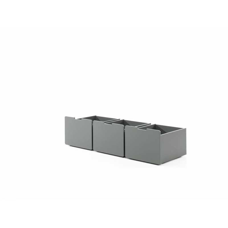 3 tiroirs de rangement pour lit Pino Vipack