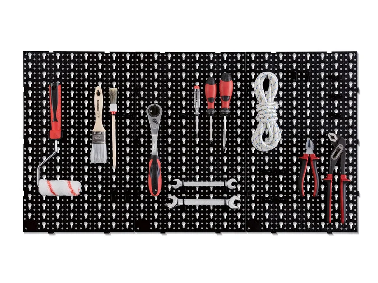 Painel porta-ferramentas de parede PARKSIDE®, 30 peças