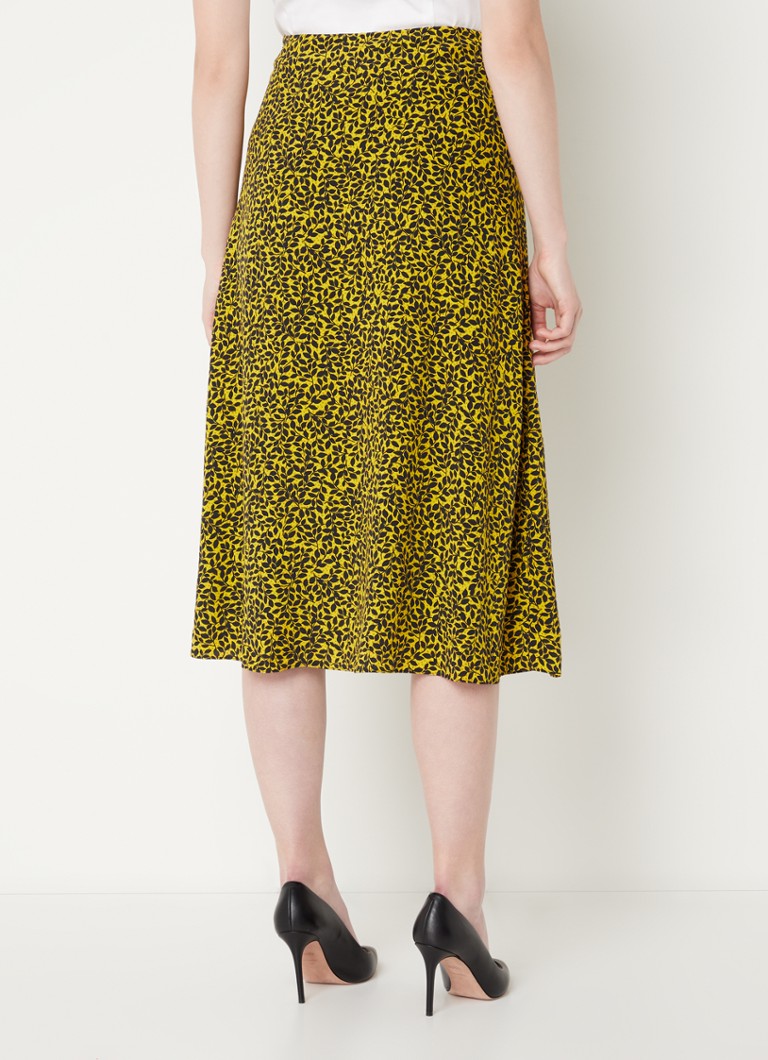 Hobbs  Anette midi rok met print en split