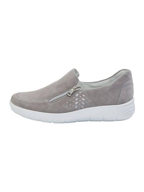 Slipper mit seitlichem Reißverschluss