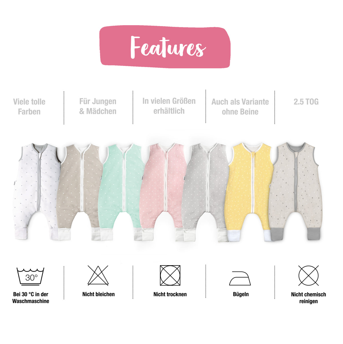 Schlafsack mit Beinen
