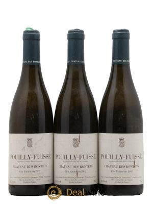 Pouilly-Fuissé Clos Varambon Château des Rontets  2002 - Lot de 3 Bouteilles