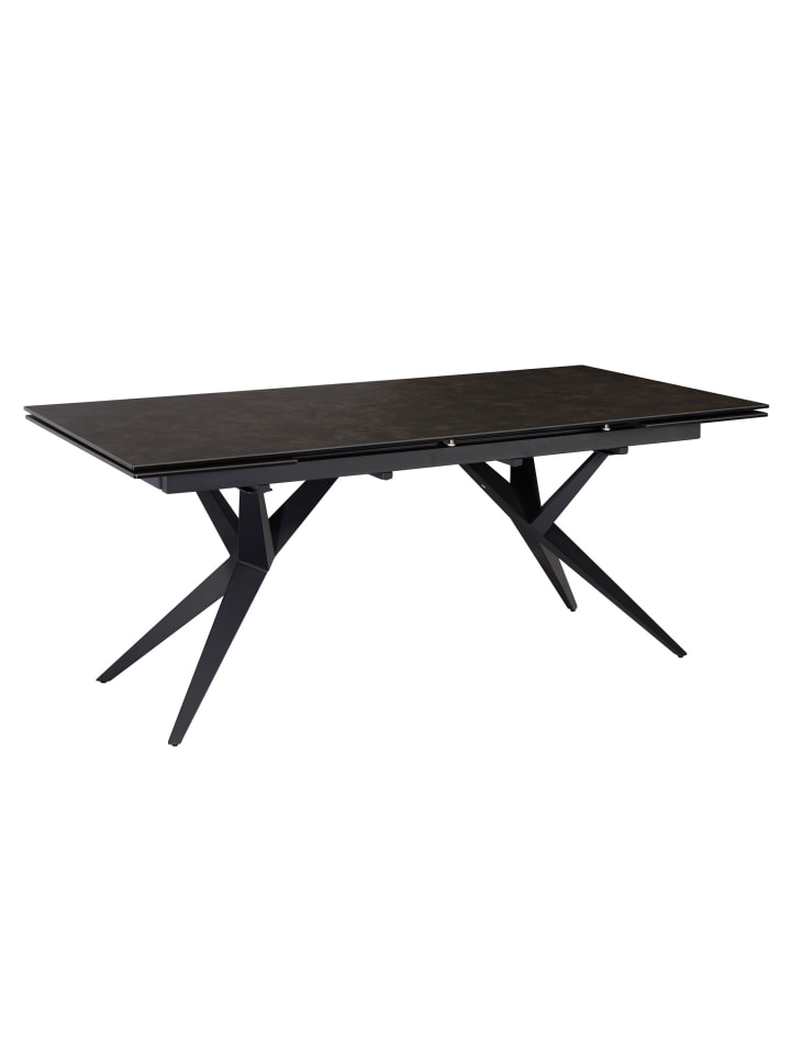 KADIMA DESIGN Esszimmertisch 180 - 260 cm Ausziehbar Keramik Glas , in Schwarz günstig kaufen onesize