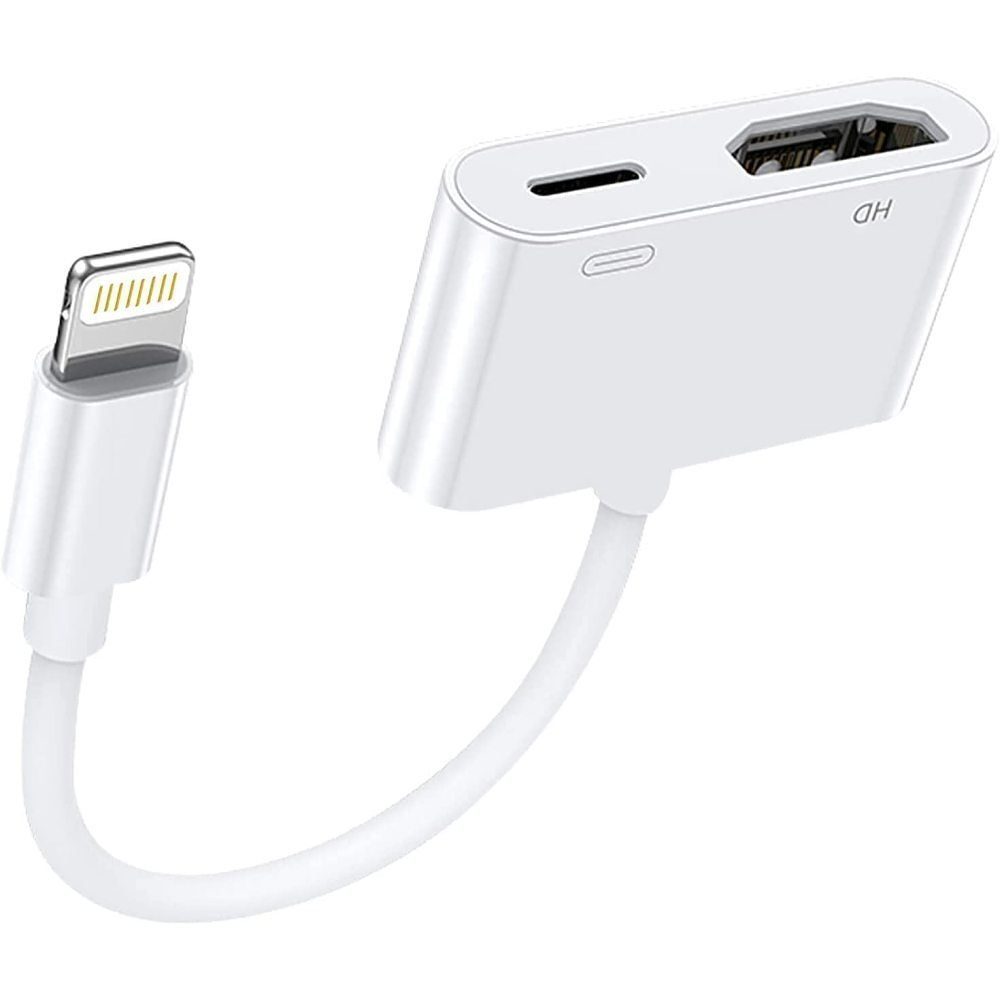 GelldG Bewässerungssystem Lightning Digital AV Adapter, Lightning zu HDMI Sync Bildschirm