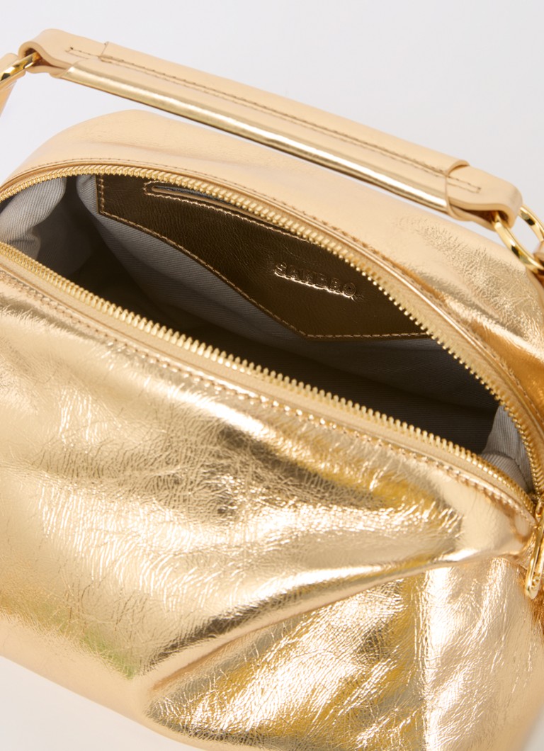 Sac à main Sandro en cuir avec finition métallique