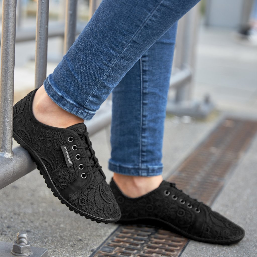 Leguano Amalfi Nero Barfußsneakers