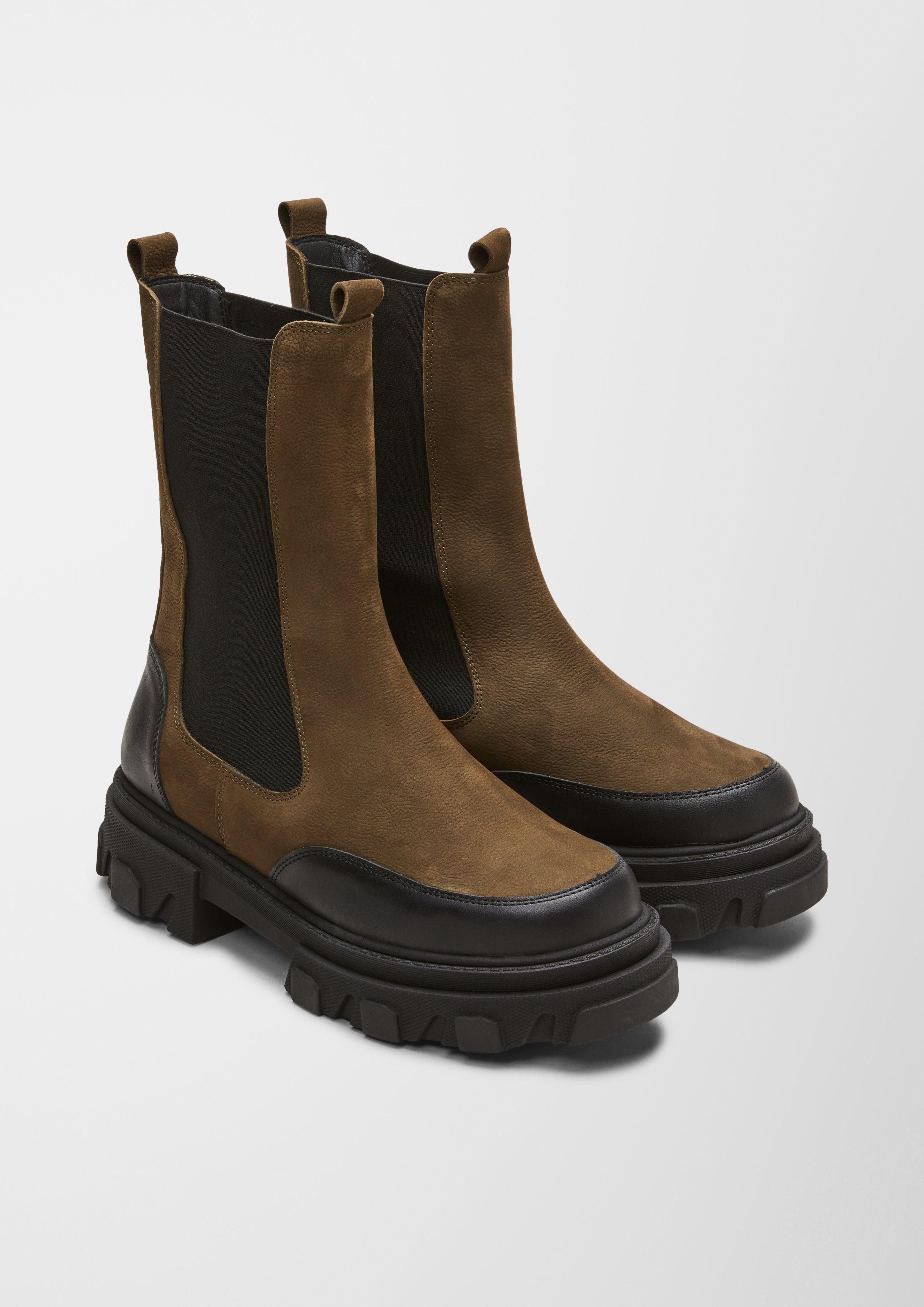 Stiefeletten im Materialmix  6007143-701