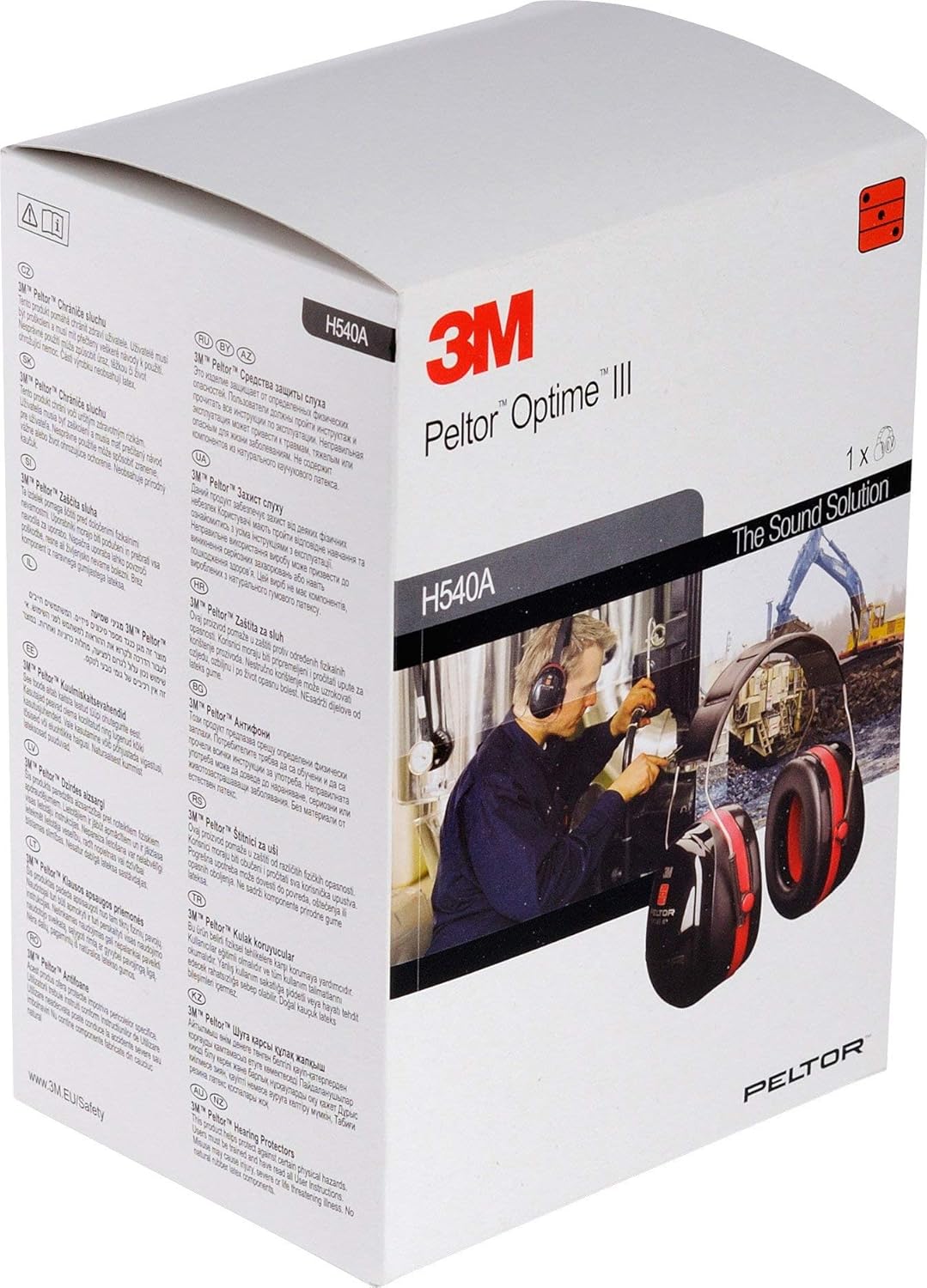 3M 6.21.25.320.00 Peltor H540A Optime III ausu uzmava