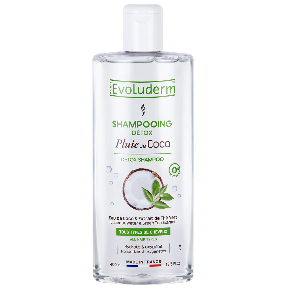 evoluderm Pluie de Coco Shampoing Détox - 400 ml