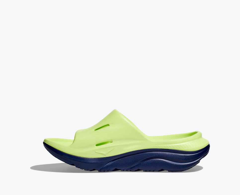 Ora Recovery Slide 3 Lettuce / Bellwether Blue